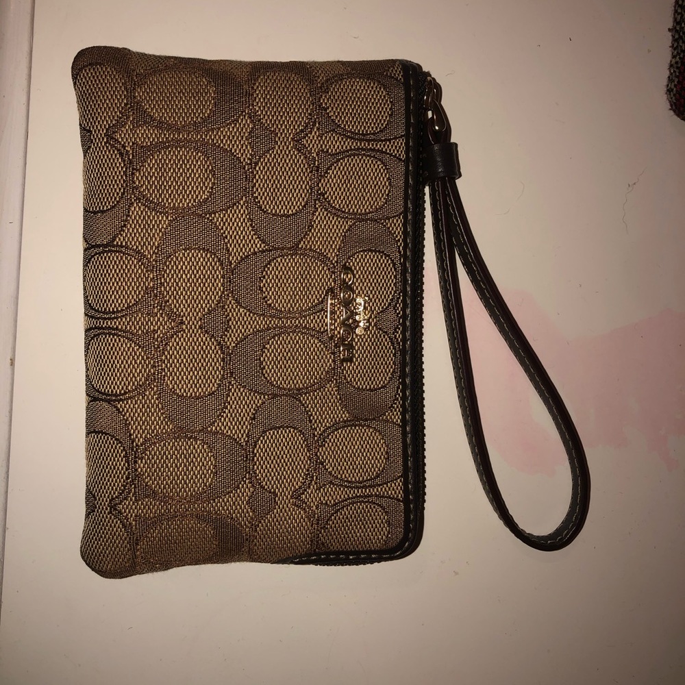 brand new coach wristlet wallet!